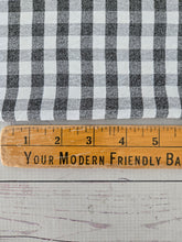 Black & White Gingham Gauzy Rayon Blend {by the half yard}