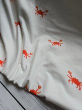 Summery Crab Print Cotton Spandex Knit {by the half yard}