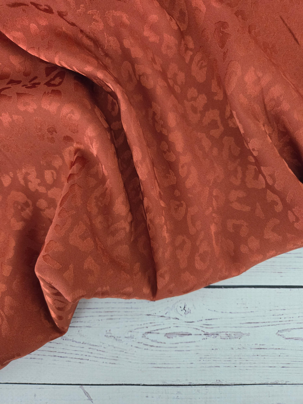 Solid Rust Animal Print Polyester {by the half yard}