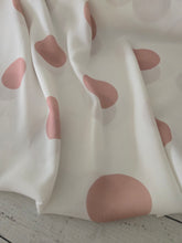 Exclusive Design- Ivory & Blush Dots Crinkle Georgette {by the half yard}