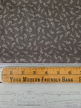 Exclusive Design- Dark Olive Petite Vines Poly Slub {by the half yard}
