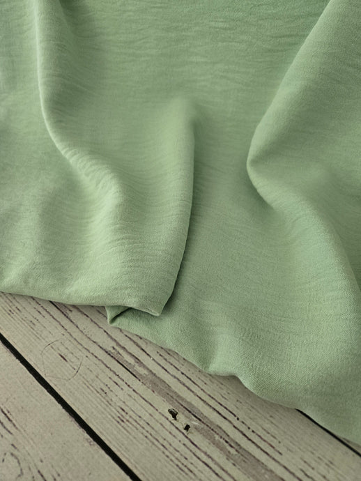 Solid Key Lime Opaque Air Flow 100% Polyester {by the half yard}