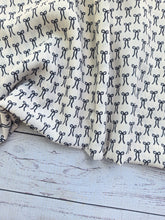 Petite Cream Bow Print {by the half yard}