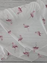 Ivory Flamingo Print {by the half yard}