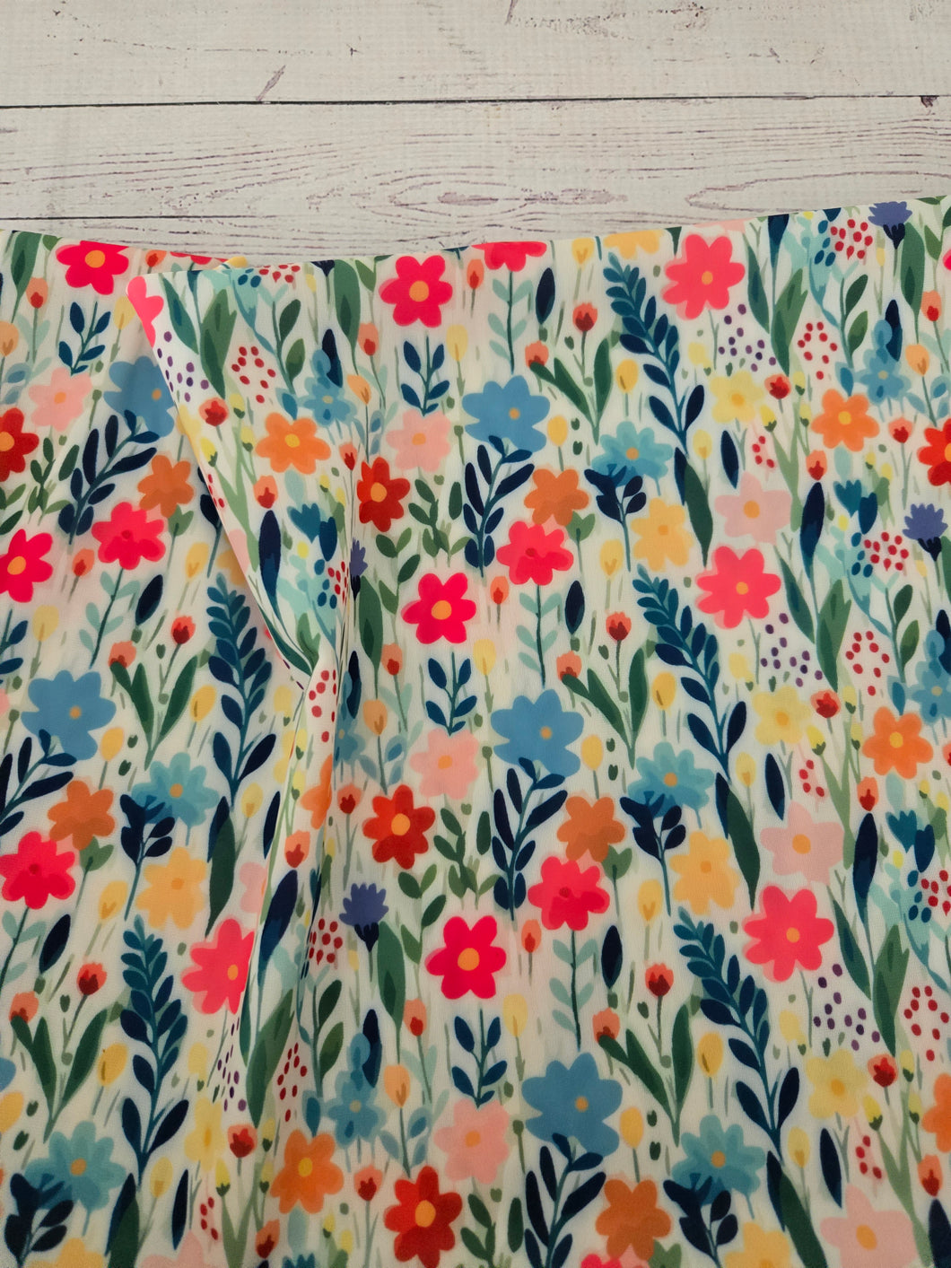 Bright Flower Swim Knit {by the half yard}