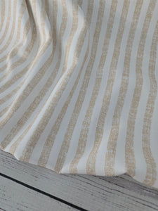 Exclusive Design- Honey Distressed Stripes Poly Slub {by the half yard}