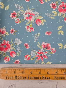 Retro Floral & Dots Print {by the half yard}