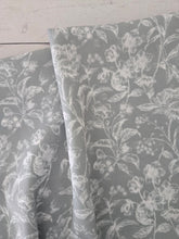 Sage & White Floral Opaque Swiss Dot 100% Polyester {by the half yard}