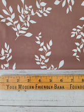 Brown Outline Stem Print {by the half yard}