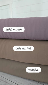Solid Light Mauve Triple Georgette {by the half yard}