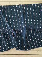 Dark Teal & Pink Triangle Stripe Print {by the half yard}
