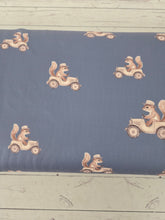 Exclusive Design- Dusty Blue Vintage Squirrel Double Brushed Poly (DBP) Knit {by the half yard}