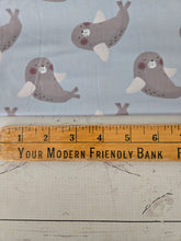 Sweet Seal Print Double Brushed Poly (DBP) Knit {by the half yard}