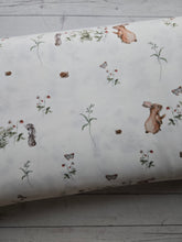 Bunnies & Strawberries Double Brushed Poly (DBP) Knit {by the half yard}