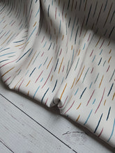 *REMNANT* 2 Yds- Cream & Retro Dashes Triple Georgette