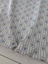 Light Blue Stripes & Floral Print {by the half yard}