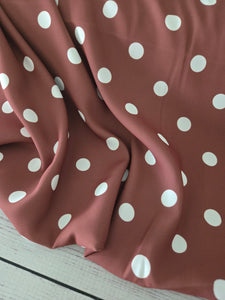 Rust Polka Dots {by the half yard}