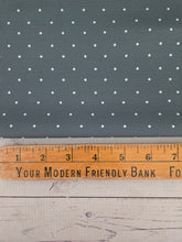 Dark Green Polka Dots Poly Slub {by the half yard}