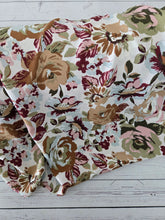 Earthy Floral Woven Look Polyester {by the half yard}