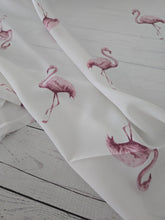 Ivory Flamingo Print {by the half yard}