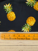 Navy Pineapple Print {by the half yard}