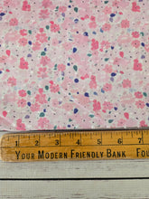 Shades of Pink Ditzy Floral Swiss Dot Cotton {by the half yard}