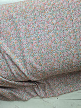 Vintage Petite Floral Variegated Poly Rib Knit {by the half yard}