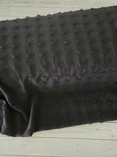 Black Large Opaque Swiss Dot 100% Polyester {by the half yard}