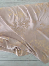 Blush Foil Floral Opaque Air Flow 100% Polyester {by the half yard}