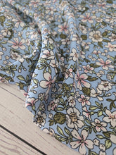 Light Blue & Pink Floral {by the half yard}