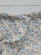 Petite Floral & Foliage Pinstripe Poly {by the half yard}