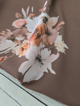 Exclusive Design- Large Harvest Watercolor Floral Collection Pinstripe Poly {by the half yard}