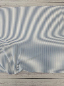 Exclusive Design- Light Blue Small Stripes {by the half yard}