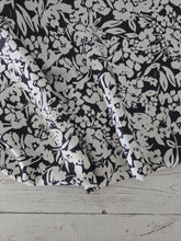 Black & Ivory Floral Opaque Petite Swiss Dot 100% Polyester {by the half yard}