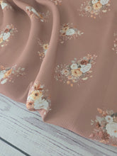 Exclusive Design- Clay Meadow Bouquet Pinstripe Poly {by the half yard}