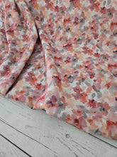 Autumn Shades Watercolor Palette Floral Opaque Swiss Dot 100% Polyester {by the half yard}
