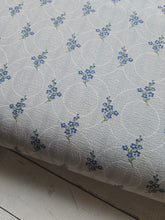 Exclusive Design- Dusty Blue Gray Floral & Circles Print {by the half yard}