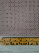 Exclusive Design- Taupe & Rose Geometric Print {by the half yard}