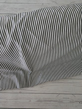Black & White Pinstripes Poly Cotton {by the half yard}