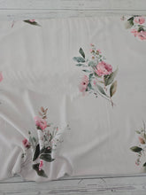 Exclusive Design- Creamy Tan & Pink Large Scale Floral {by the half yard}