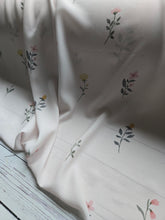 Cream Symmetrical Wildflower Print {by the half yard}