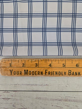 Exclusive Design- Light Taupe & Navy Plaid {by the half yard}
