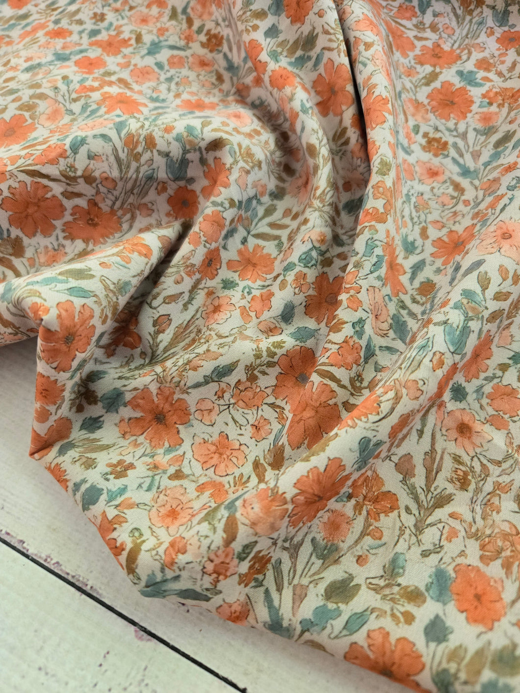 Exclusive Design- Rusty Fall Floral {by the half yard}