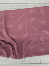 Warm Rose Floral Outline Print {by the half yard}