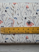 Tan Wildflower Print {by the half yard}