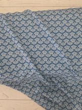 Exclusive Design- Bright Teal Petite Damask Linen Look Poly {by the half yard}