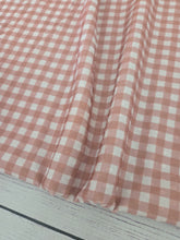 Exclusive Design- Autumnal Gingham Print Swiss Dot Knit {by the half yard}