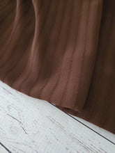 Reddish Brown Embroidered Stripe Solid {by the half yard}