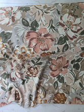 Earth Tones Large Floral Silky Polyester {by the half yard}