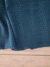 Teal Tonal Stripe Opaque Swiss Dot 100% Polyester {by the half yard}